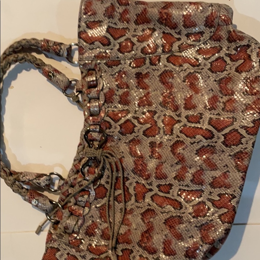 Cole Haan snakeskin tote bag excellent condition